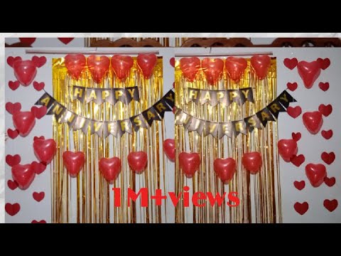DIY Simple Anniversary decoration ideas at home!!! Easy ideas for