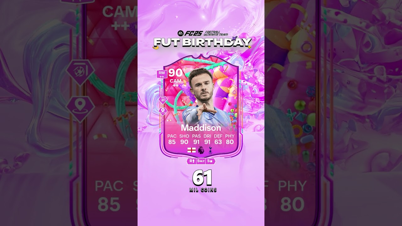 Maddison FUT Birthday 90 DME Vale a Pena? EA FC 25 Ultimate Team 