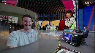 AJ ALLMENDINGER INTERVIEW AFTER CUP RACE AT COTA (FEATURING ROSS CHASTAIN) - NASCAR RACE HUB