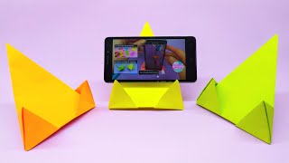 Origami Paper Phone Stand | DIY How to make a phone stand