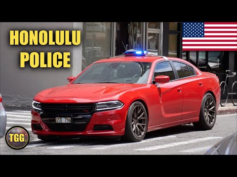 [hawaii]-red-dodge-charger-police-car!