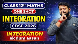 Complete Integration  One Shot With PYQ Class 12 Cbse 2026  by Vivek Sir