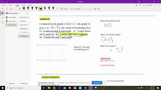 4/29/20 Algebra 1 - Transforming Functions