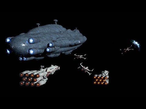 Rebel Fleet Drops Out Of Hyperspace | Blender