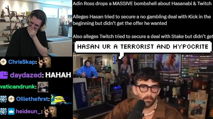 xQc Dies Laughing at Adin Ross Calling Hasan a "Terrorist" & Exposes Him for Wanting Gambling Deal