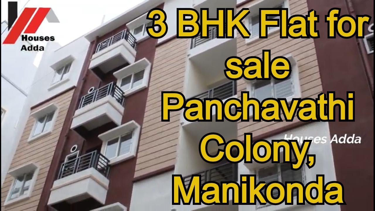 3BHK Flat for sale in Manikonda Panchavati Colony East Elevation