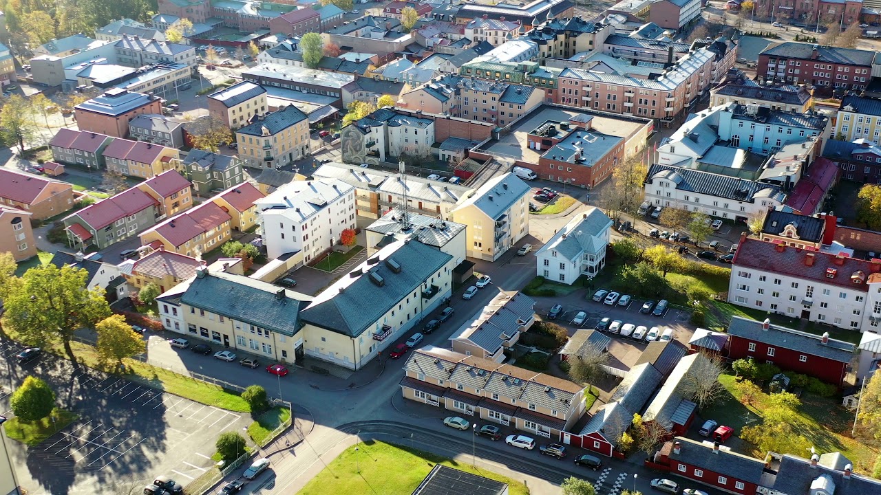Arvika City Sweden DJI Mavic Pro 2 In Air Oktober 2021 4K Film!