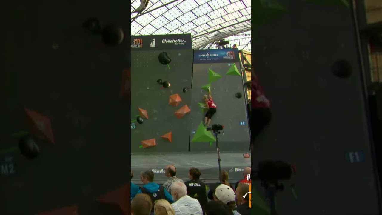 Michaela Tracy Attempts 1st Boulder in Munich '14