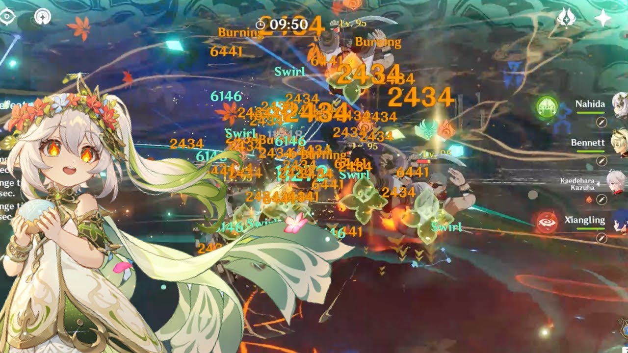 THE WORST DENDRO REACTION IS STILL TOO HOT? | NAHIDA BURN SHOWCASE