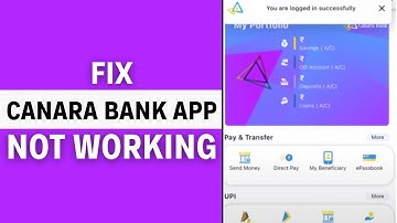 How to Fix Canara Bank App Not Working Problem Android & iOS