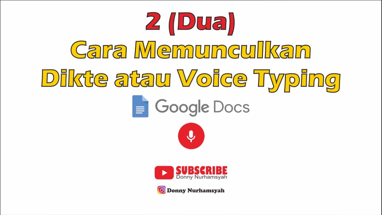 Cara Memunculkan Dikte atau Voice Typing pada Google Doc | 2 Cara Auto