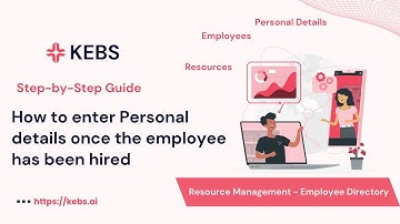 How to Enter Employee Personal Details in KEBS Resource Management - Step by Step guide | PSA Tool |