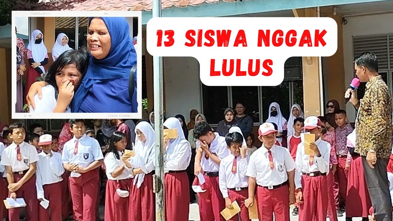 Detik-Detik Pengumuman Kelulusan Kelas 6, SDN 001 Batu Aji Batam.