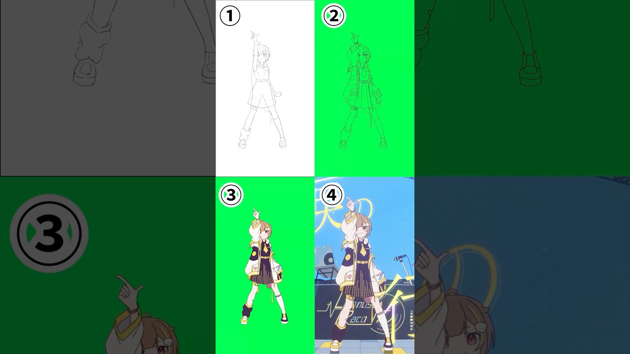 【4画面】『ルミナス』ダンスアニメーション💃【音ノ瀬らこ/ミリプロ】