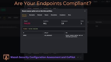 Wazuh Security Configuration Assessment and CoPilot - Are Your Endpoints Compliant?