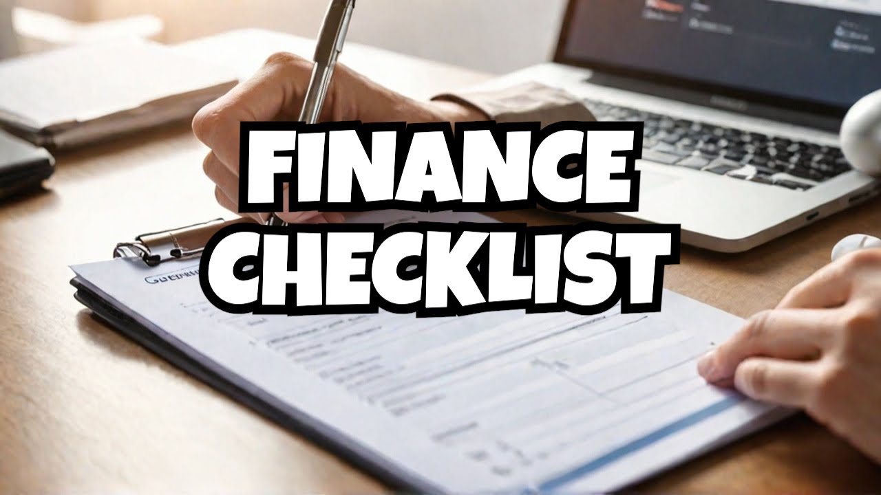 Get Your Finances in Order with THIS Checklist!
