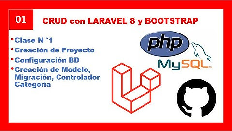 1- CRUD 🐘 - Laravel 8 y Bootstrap - Crear proyecto LARAVEL 8 y configuraciones