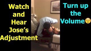 Jose's Adjustment. Watch and Hear the Pops and Cracks at Euclid Chiropractic