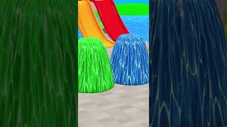 Long Slide Game with Cow Elephant Gorilla Hippopotamus Tiger 3d Animal Game Funny 3d Animals