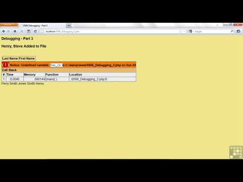 0506 Debugging Techniques   Part 3