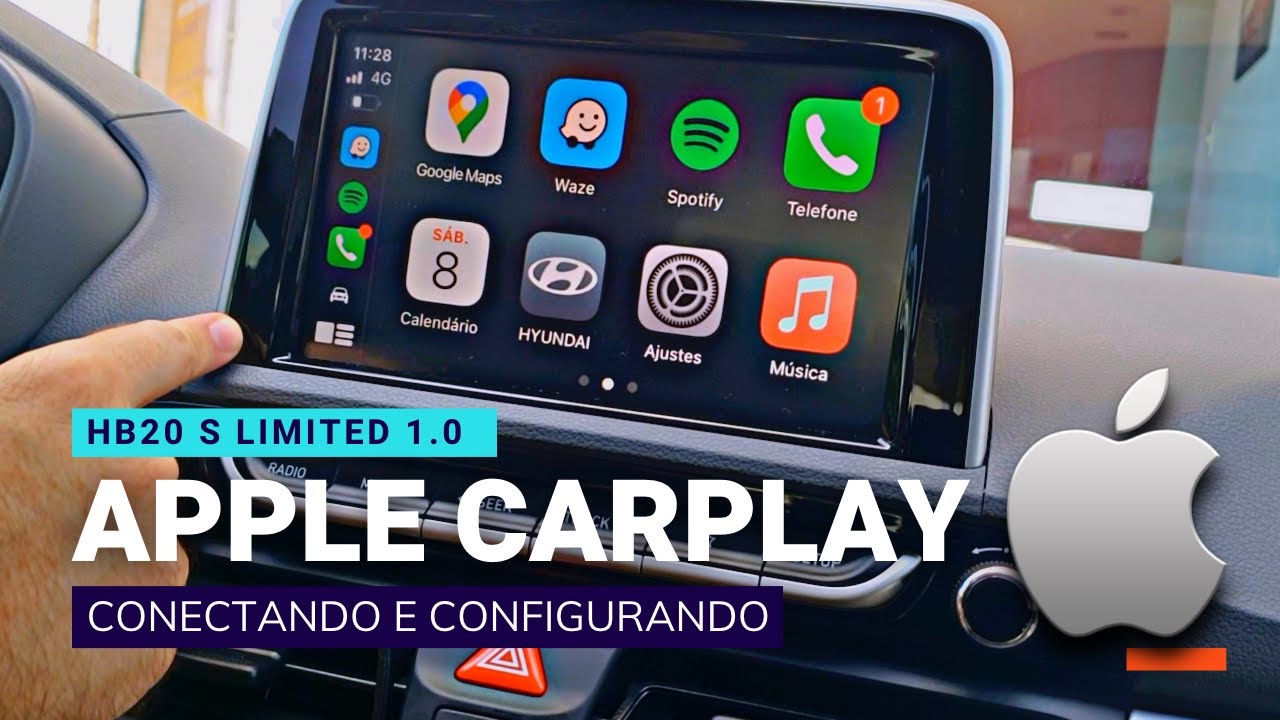 Apple Carplay - Como conectar o iPhone na central multimídia do HB20 2023/2024/2025