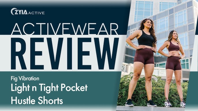 Activewear Review: Black Metallic ZYIA Light n Tight Hustle Shorts 10 #853  