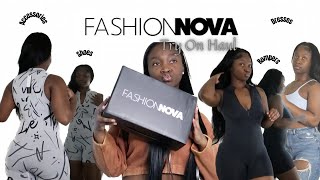 Huge Fashion Nova try on haul🤍