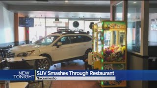 SUV Smashes Into Pizza Restaurant On Arden Way