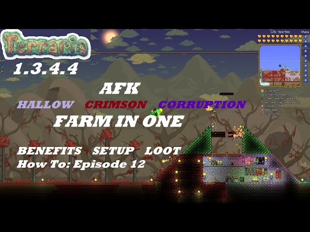 Terraria AFK Megaphone, Fast Clock, Trifold Map, & Blindfold Farm (Ankh  Charm Series #2) 