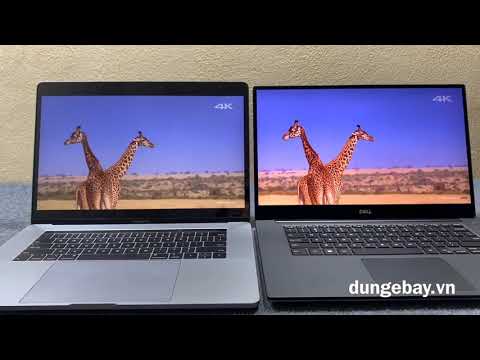 Macbook pro 15" 2019 vs Dell Precision 5530 4K - dungebay.vn