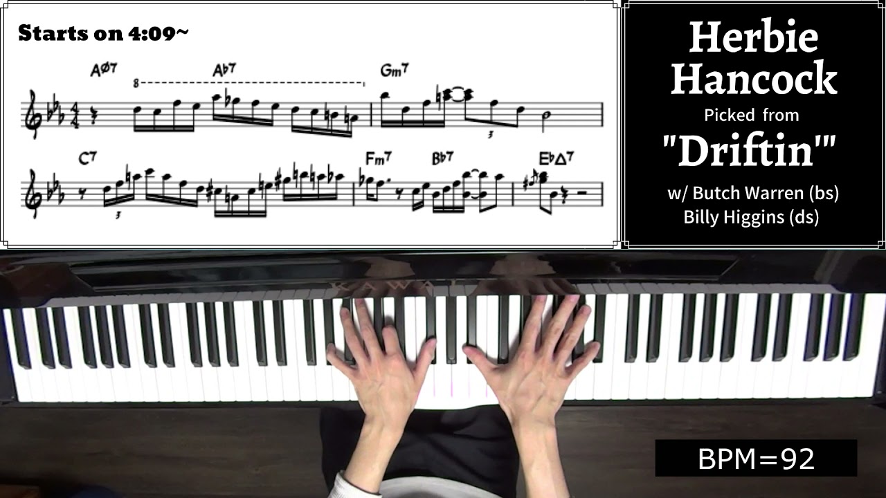 A Lick A Week! 40th Week: Herbie Hancock's Lick on "Driftin'"