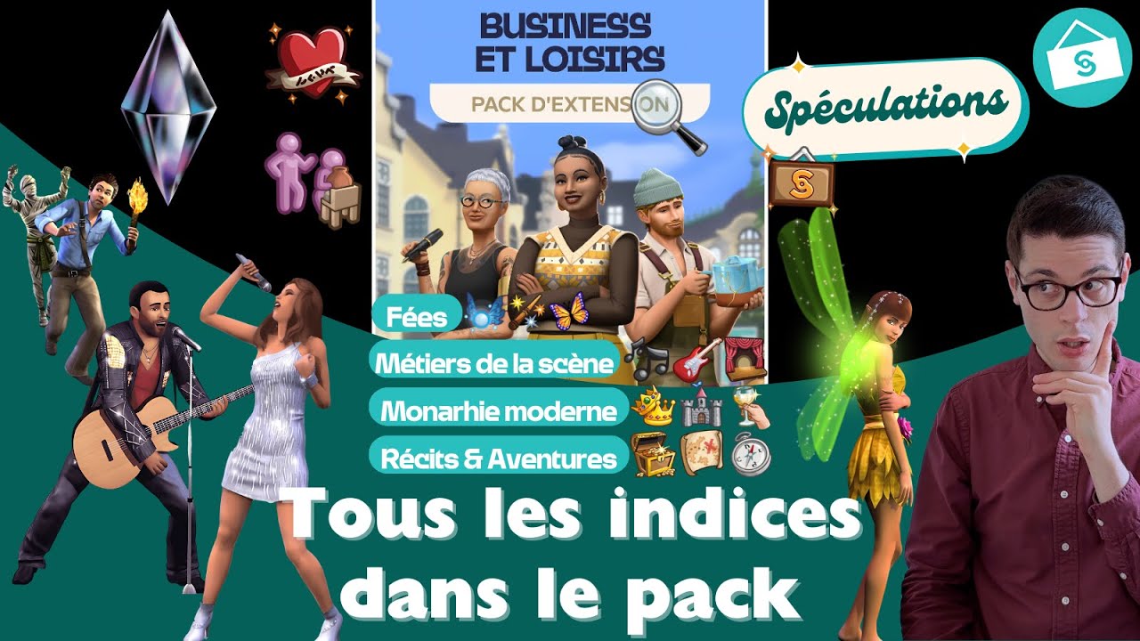 Indices dans le pack d'extension Les Sims 4 Business & loisirs 🏺 - YouTube