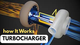 Turbocharger Mechanics Explained: Compressor vs. Turbine 3D Animation