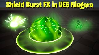 How to Create Shield Burst FX in UE5 Niagara: Preview