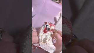 Let’s turn my needlepoint pom into a lil pillow! #needlework #needlepoint