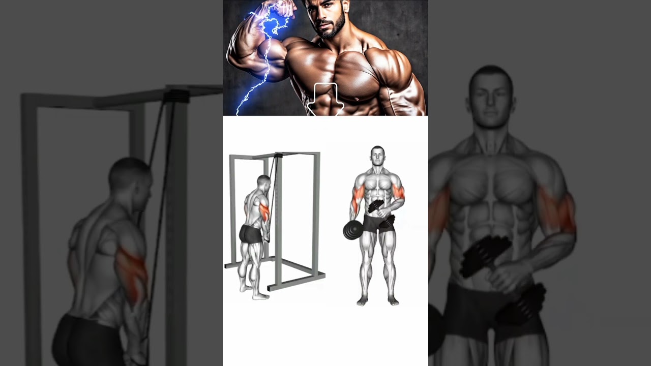 Lengan akan terlihat Besar gerakan pakai Dumbbell 