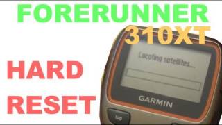 Garmin Forerunner 310 XT - How to Reset Your Device - When it is Dead - Resetting screenshot 4