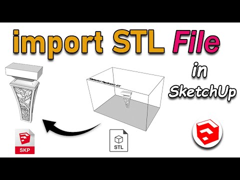 How to Import and Edit STL Files in Sketchup | Import an STL File | import stl to sketchup