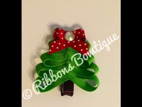 HOW TO: Make a "Christmas Tree" Hair-Clip