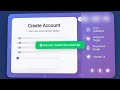 Responsive Sign Up Form using HTML, CSS & JavaScript | Modern UI Design for Beginners