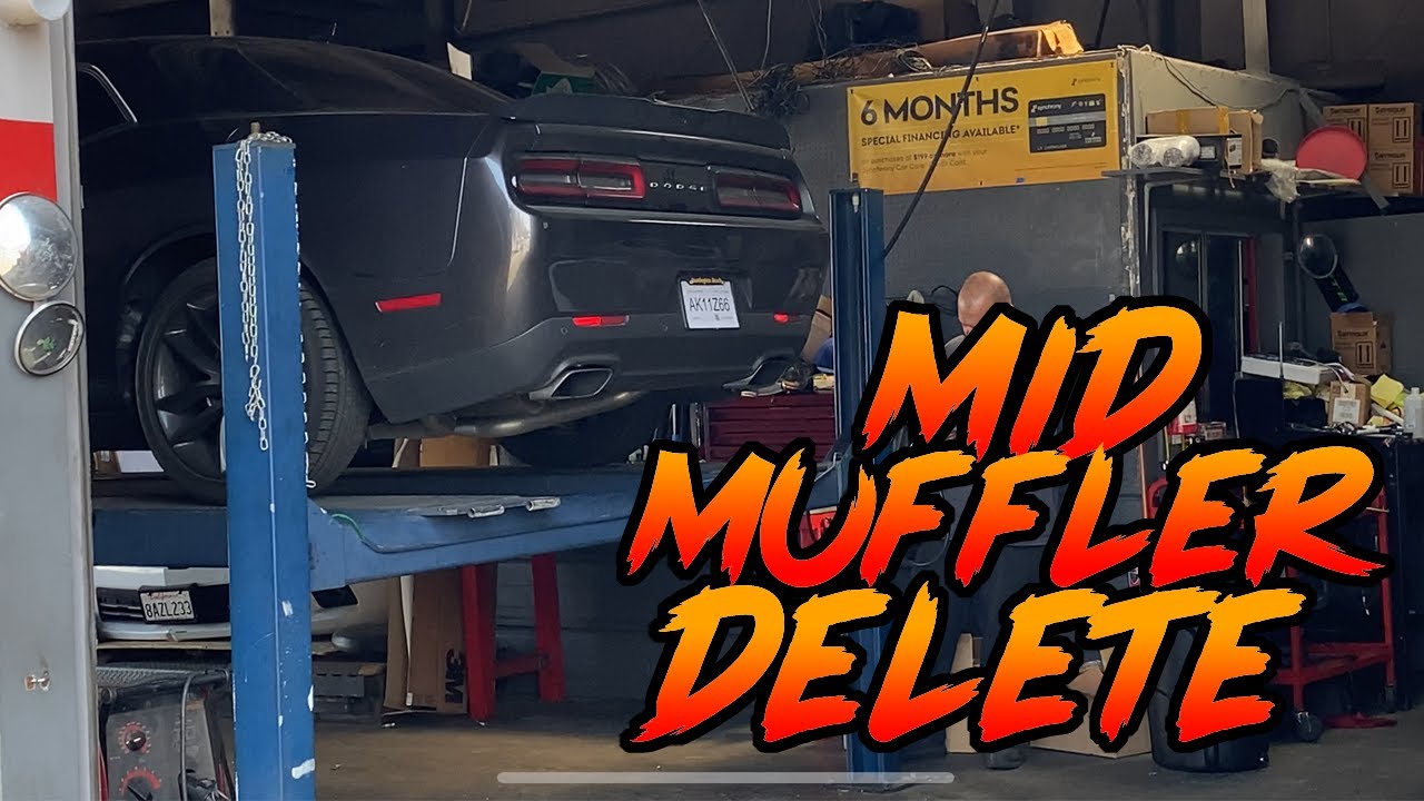 2019 Challenger Scat Pack Mid Muffler Delete! SUPER LOUD! YouTube