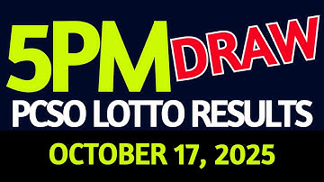 5pm Lotto Result Today October 17