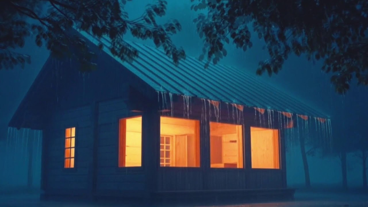 Dark Night Rain & Thunder Ambience | 24/7 Live Sleep Sounds | HEAVY RAIN | RAIN SOUND FOR SLEEP