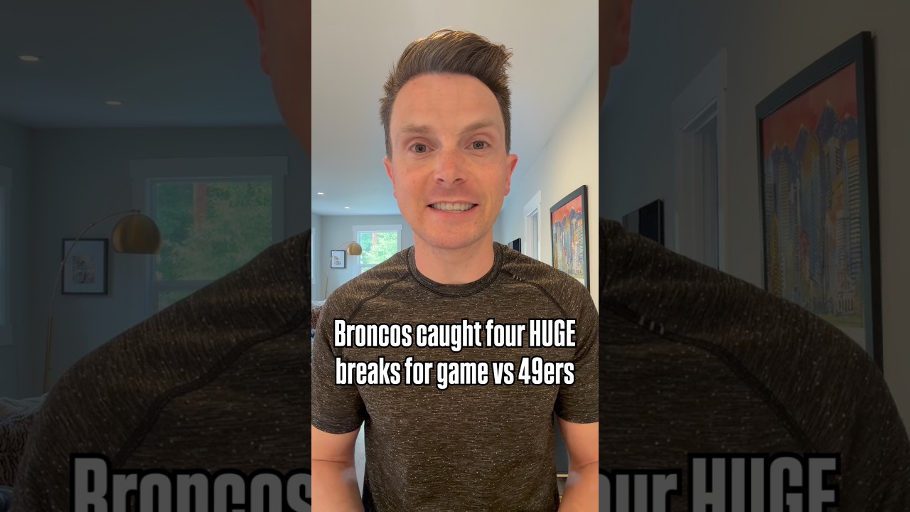Broncos Catching Breaks vs 49ers this Weekend 👀