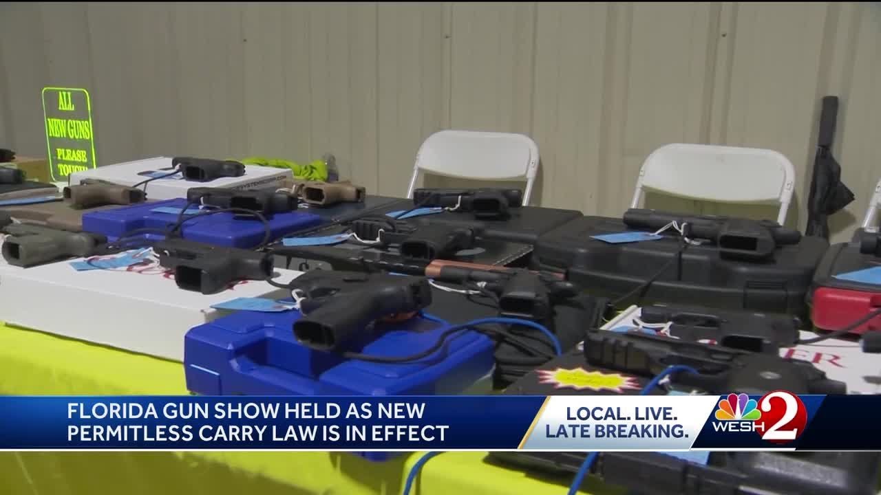 Florida gun show held after new permitless carry law goes into effect ...
