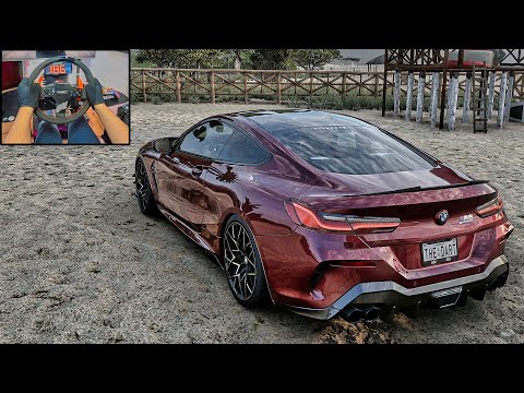 (893HP) BMW M8 : Forza Horizon 5 ON STEERING WHEEL