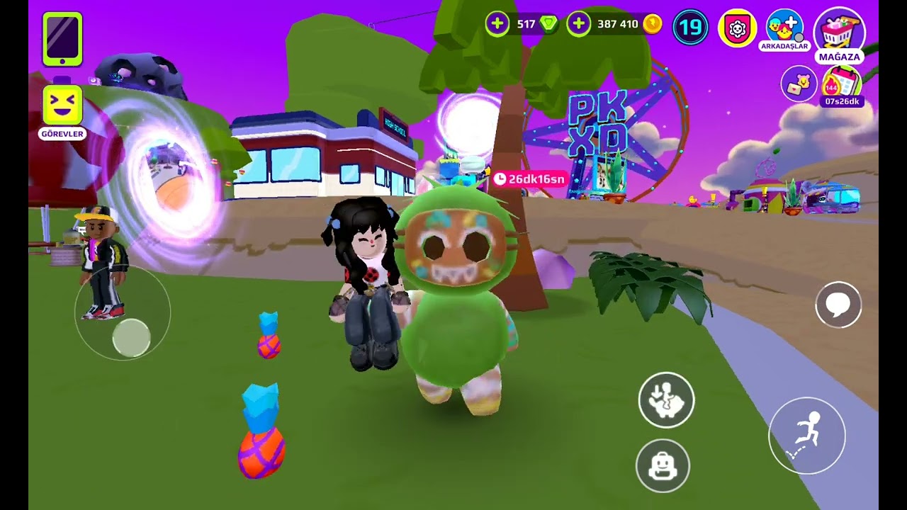 Parlak iki ayaklı Hindistan cevizim oldu ve sadece 1 tane ile