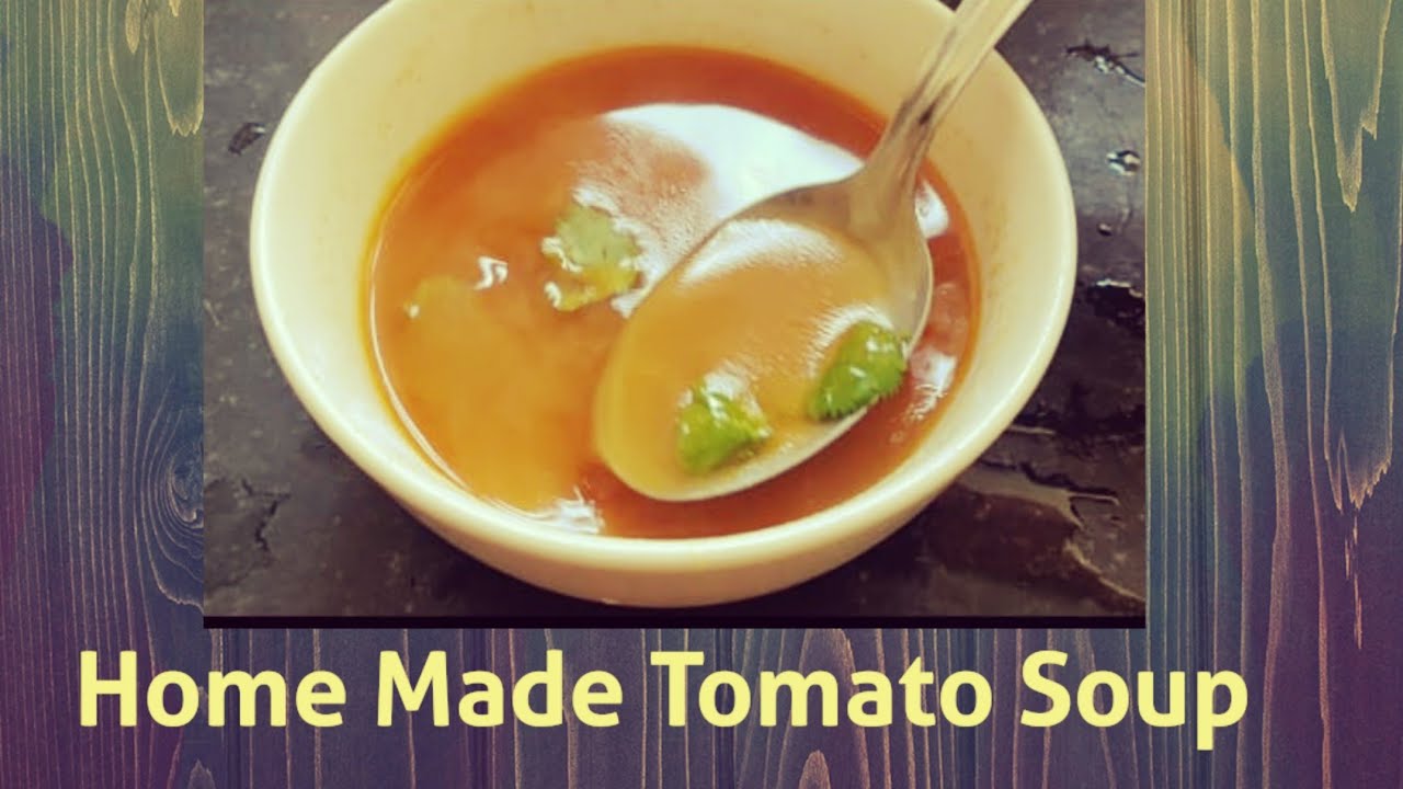 Easy Home Made Tomato Soup In Telugu//Easy Make and Healthy Soup 🍲🍵😍