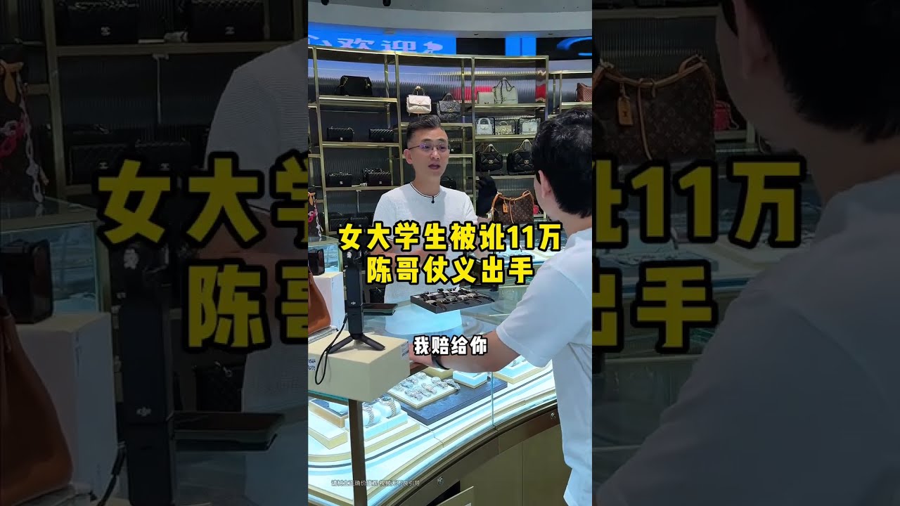 女大学生被讹11万，陈哥仗义出手 #二奢陈哥 #反转 #正能量 #职场   抖音