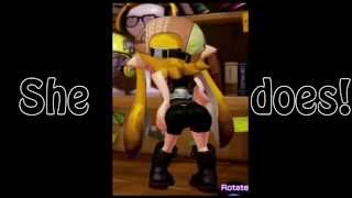 Gaming ass wiggle: inkling girl - Splatoon